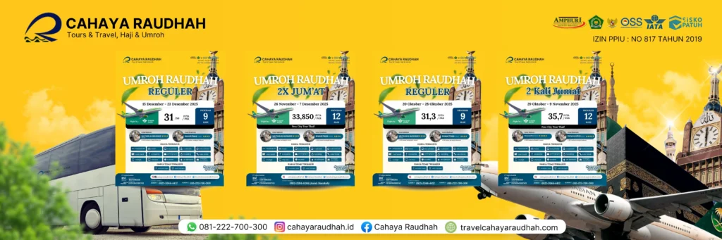 Pilihan Paket Umroh direct jeddah | Cahaya Raudhah | Travel Umroh | Travel haji