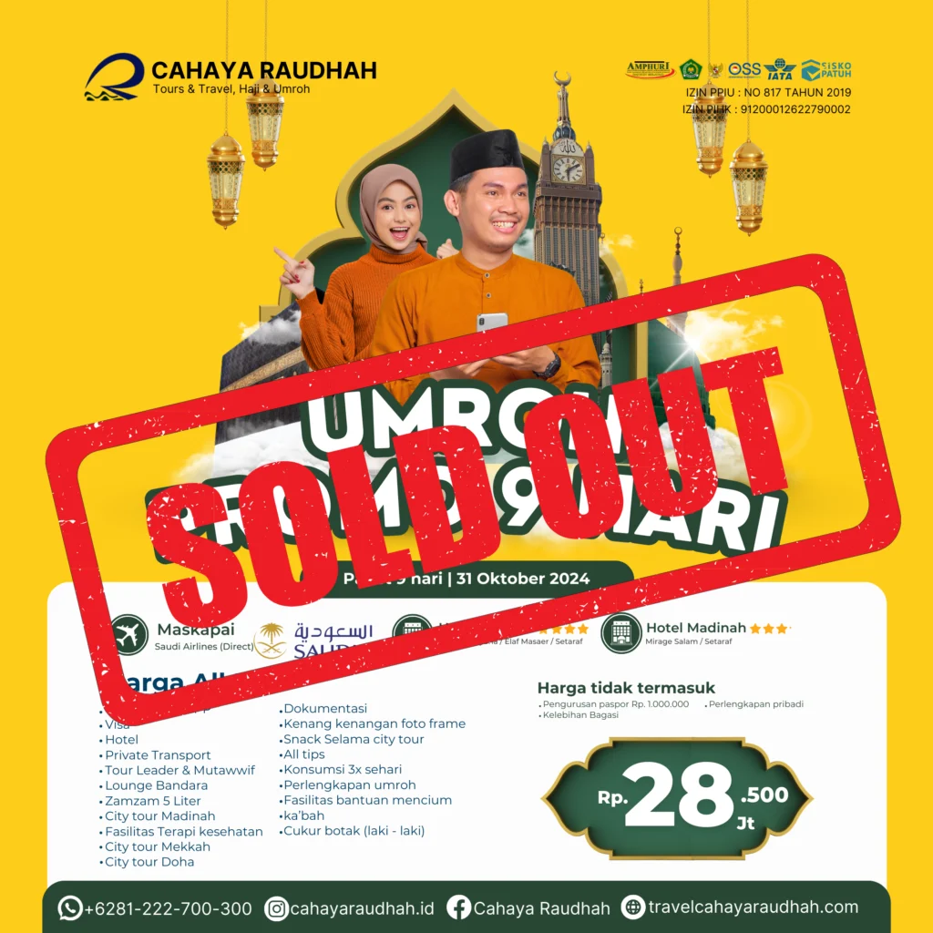 31 0ktober sold out paket umroh