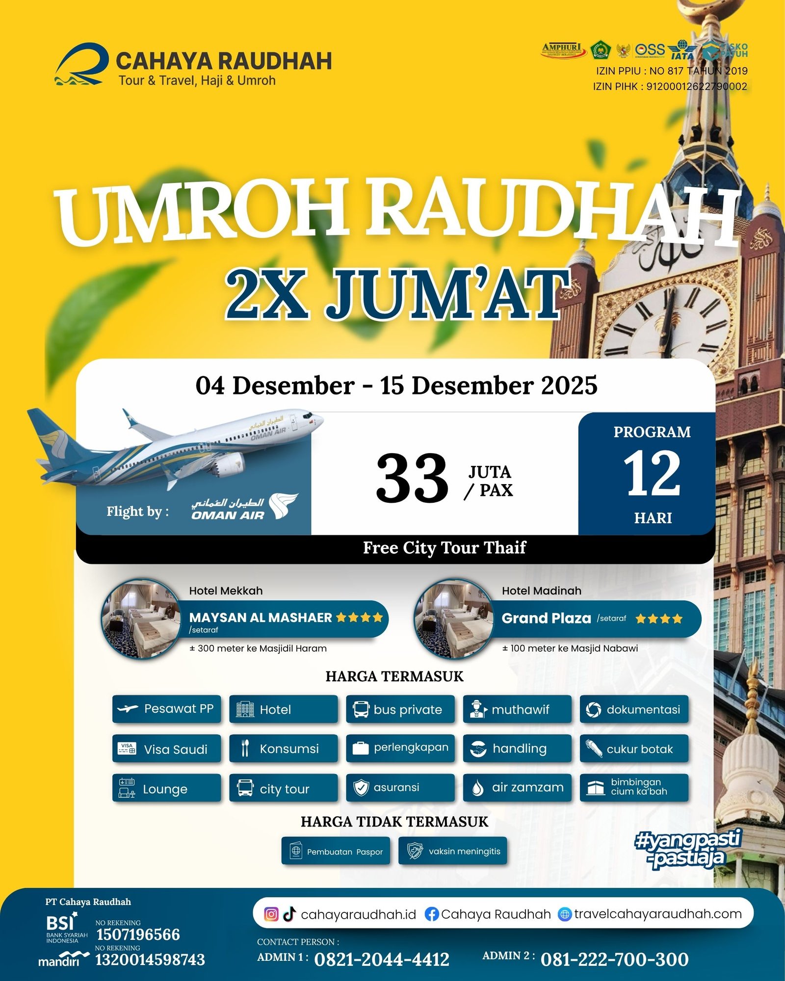 Paket Umroh 4 Desember 2025 | Travel Umroh | Travel haji