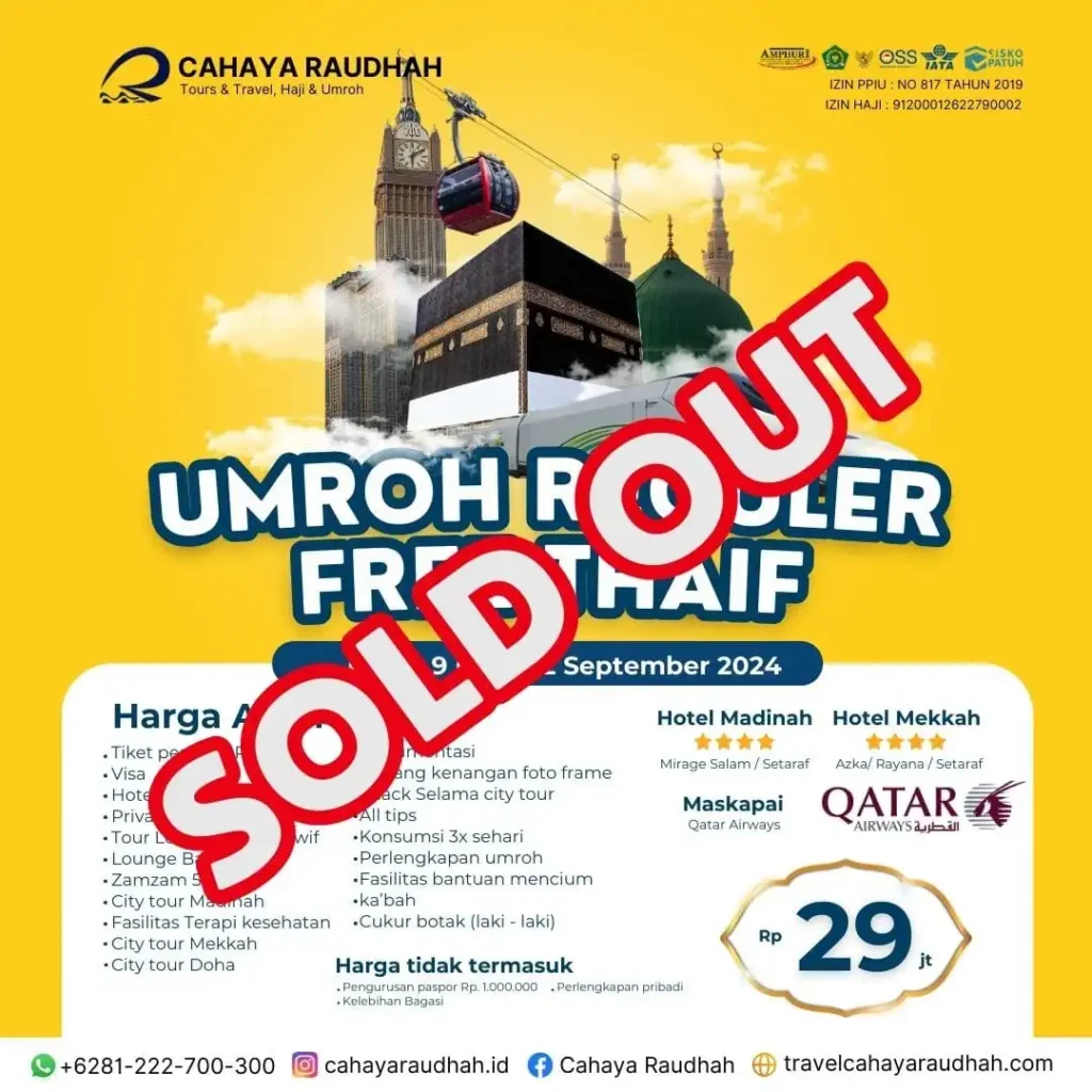 Paket Umroh Sold Out Cahaya Raudhah