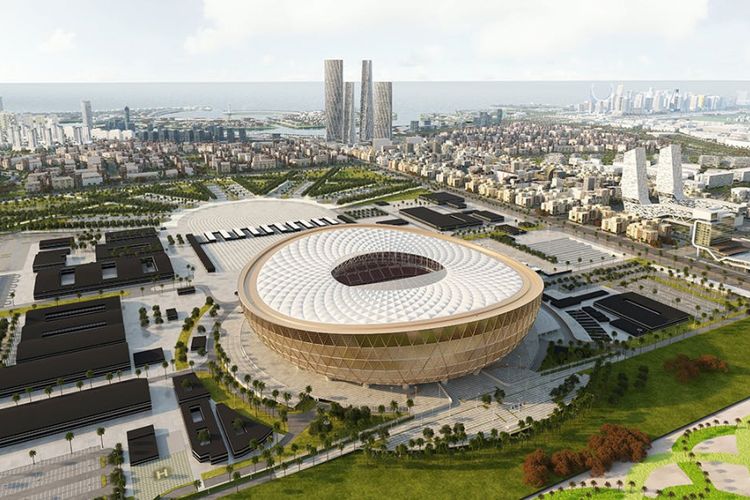 Stadion lusail sebagai destinasi paket umroh plus Qatar