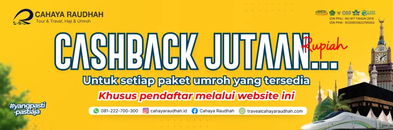 Banner Promo Cashback Cahaya Raudhah