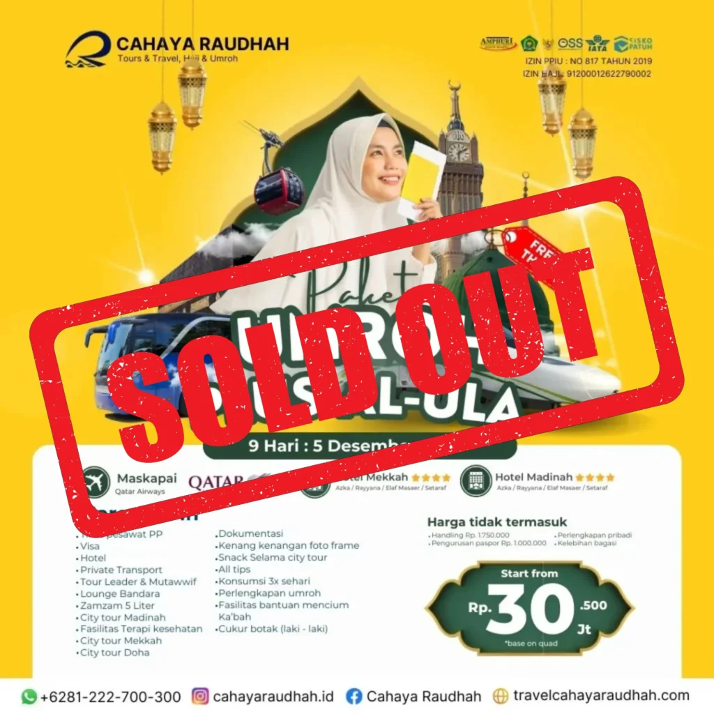 Paket 5 Desember 2024 Sold Out Travel Umroh | Travel Haji Plus dan FurodaPaket 3 Desember 2024 Sold Out Travel Umroh | Travel Haji Plus dan Furoda