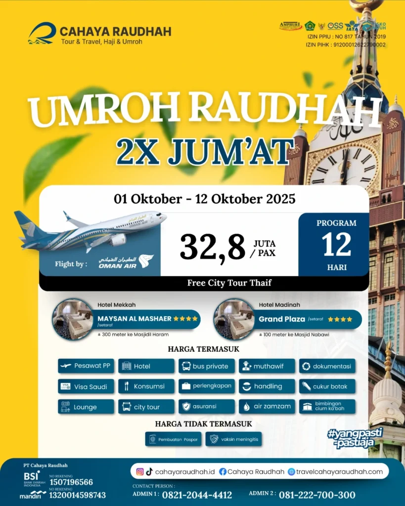 Paket Umroh 1 Oktober 2025 | Travel Umroh | Travel haji