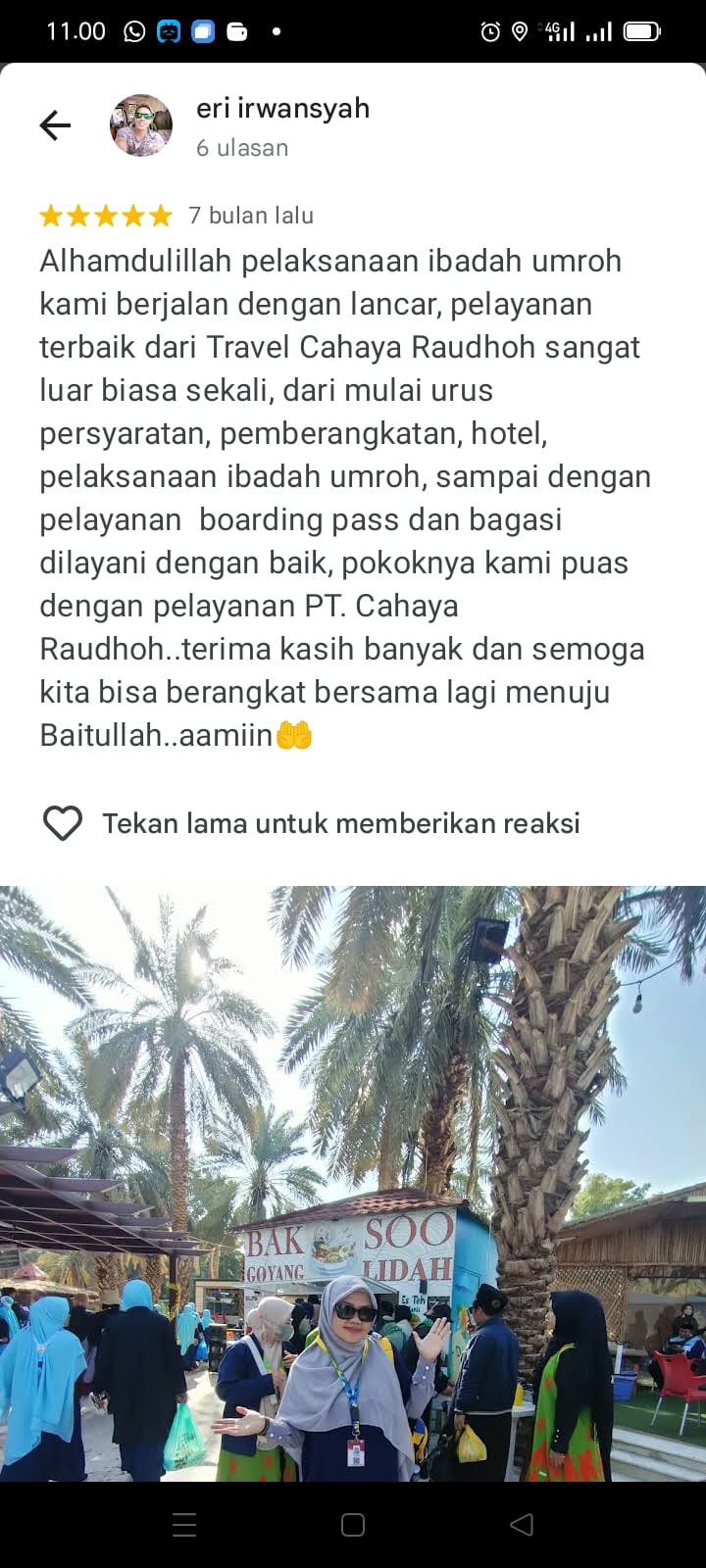 Testimoni jamaah umroh cahaya raudhah travel umroh travel haji