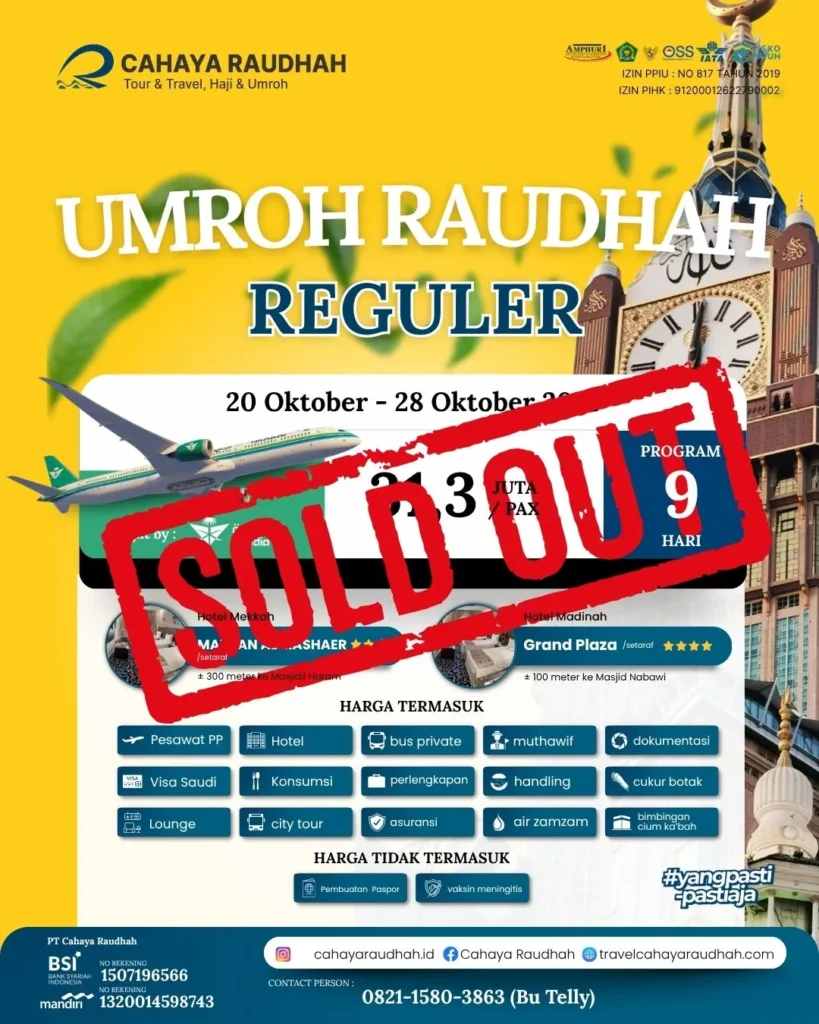 Paket Umroh 20 Oktober