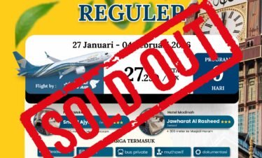 Paket Umroh 27 Januari 2025 Soldout