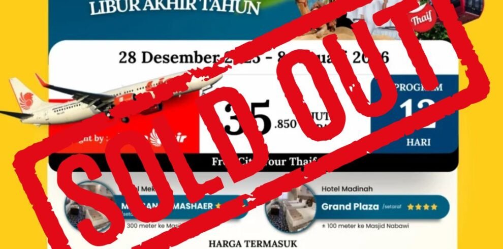 Paket Umroh Akhir Tahun 28 Desember 2025 Soldout Cahaya Raudhah
