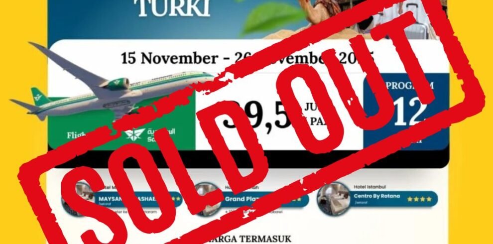 Paket Umroh 15 November 2025 Plus Turki SoldOut