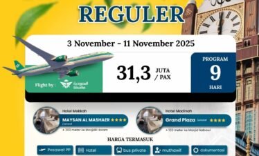 Paket Umroh 3 November 2025 | Cahaya Raudhah | Travel Umroh
