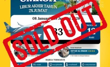 Paket Umroh 8 Januari 2026 Cahaya raudhah soldout