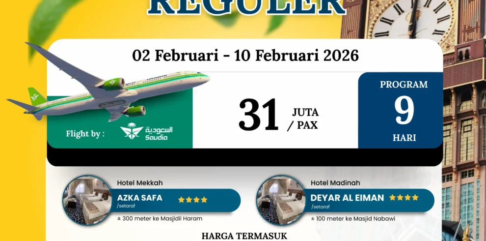 Paket Umroh 2 Februari 2026