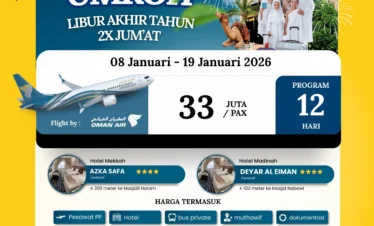 Paket Umroh 8 Januari 2025 | Cahaya Raudhah