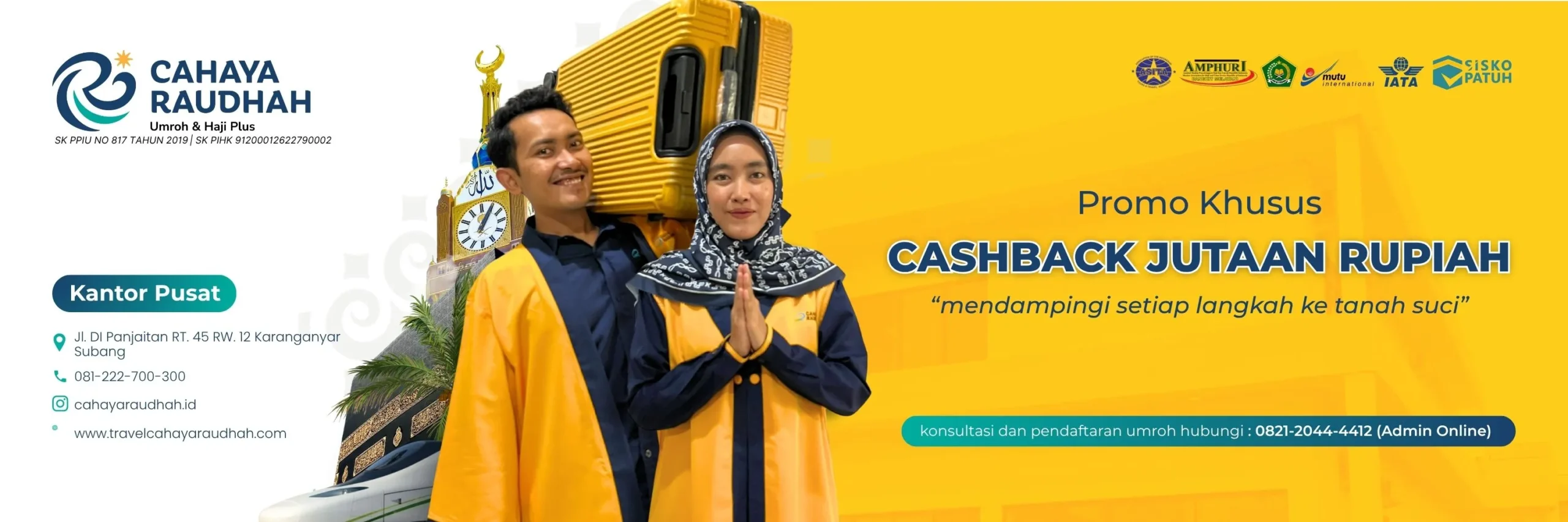 Promo Cashback Umroh Cahaya Raudhah Haji dan Umroh