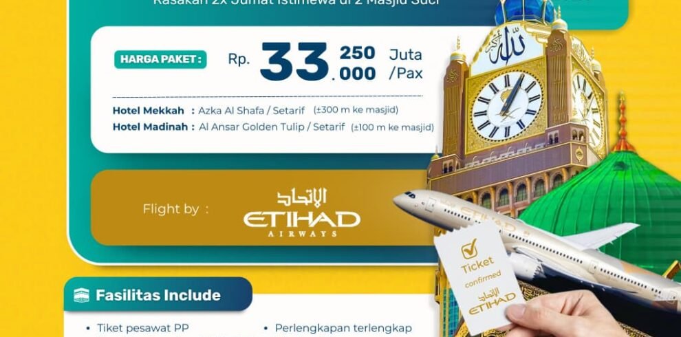 Umroh Raudhah Reguler Plus Thaif 15 Juli 2026 12 Hari