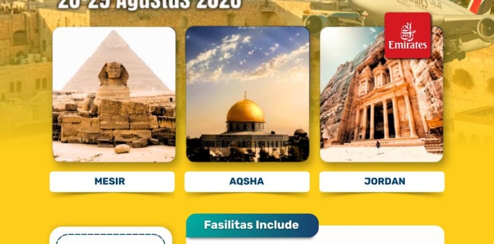 Maulid Nabi di AQSHA 20-29 Agustus 2026 (Mesir-Aqsha-Jordan)