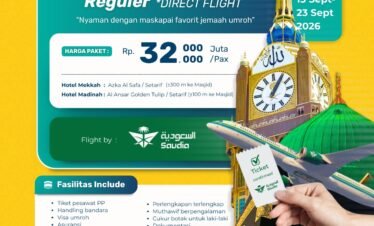 Umroh Raudhah Reguler 15 September 2026 9 Hari (Direct Flight)