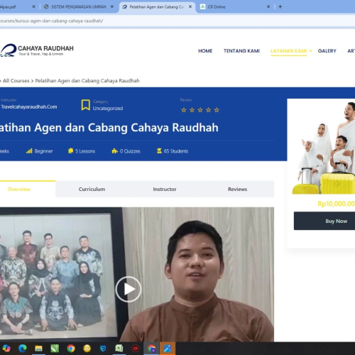 Pelatihan mitra Cahaya Raudhah